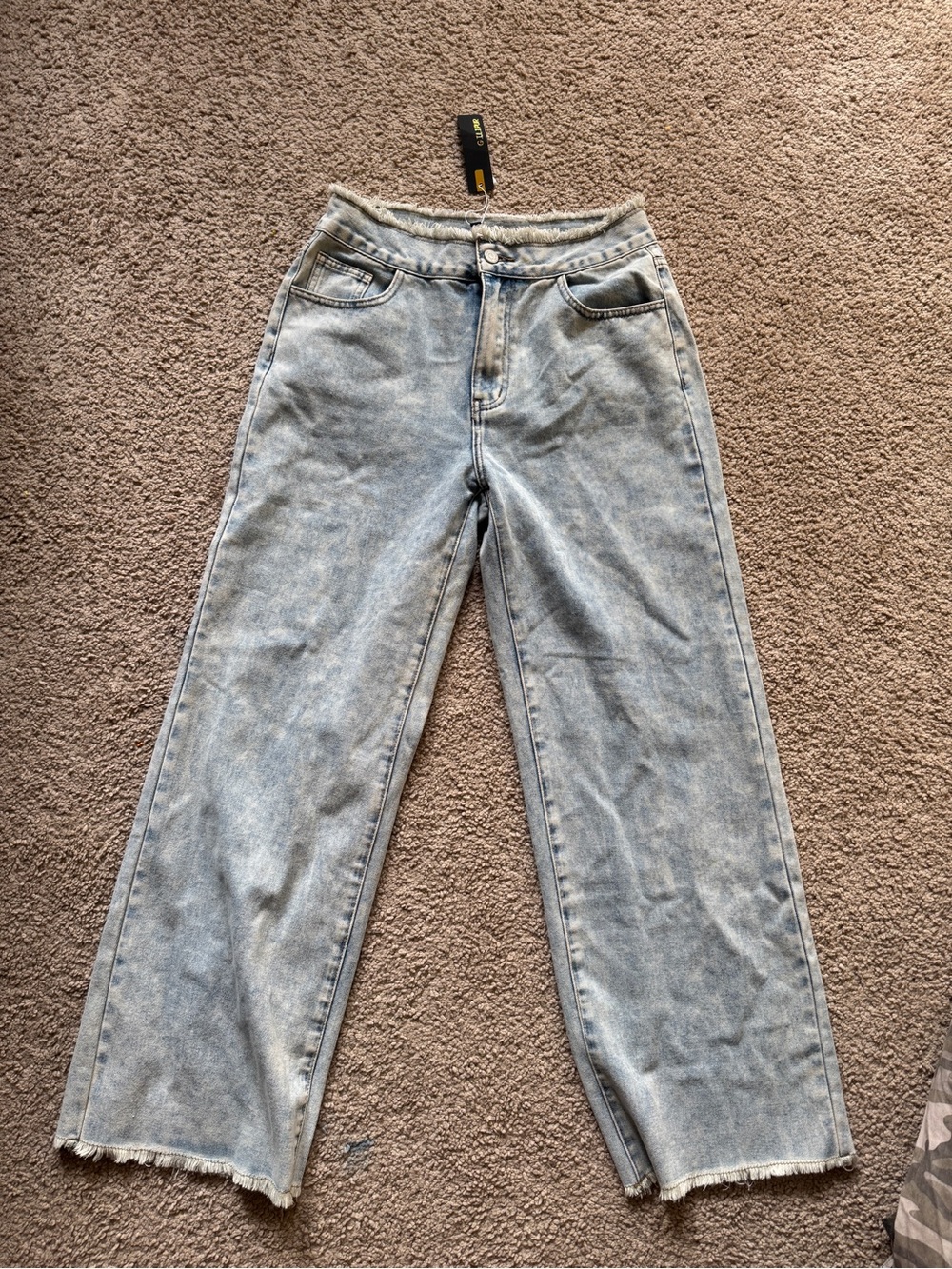 G.I.L.I. Light Blue High-Rise Wide-Leg Jeans